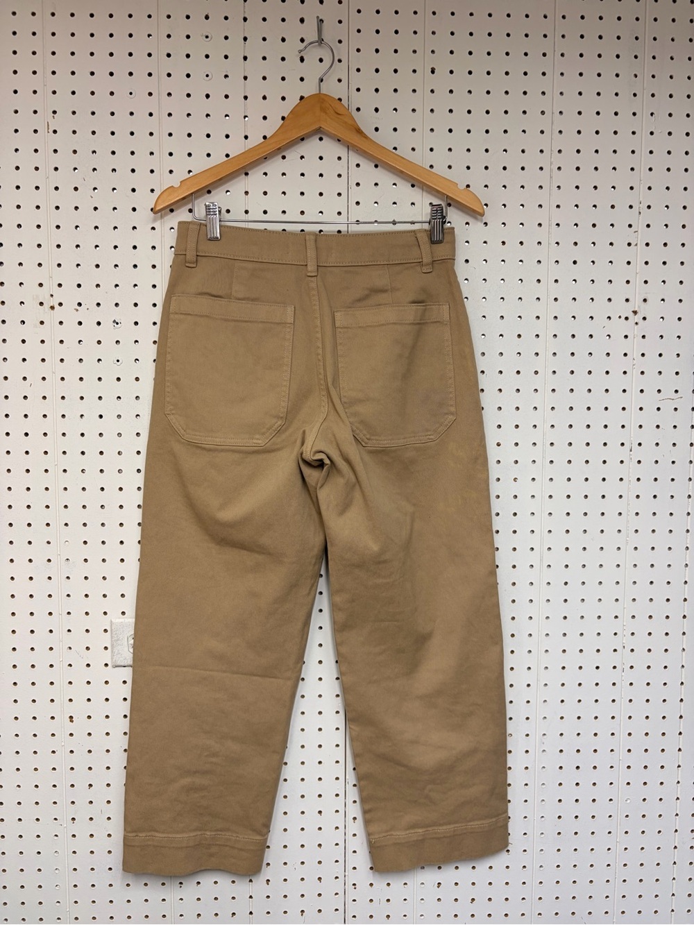 Everlane Tan High-Rise Straight Pants - Picture 3 of 6